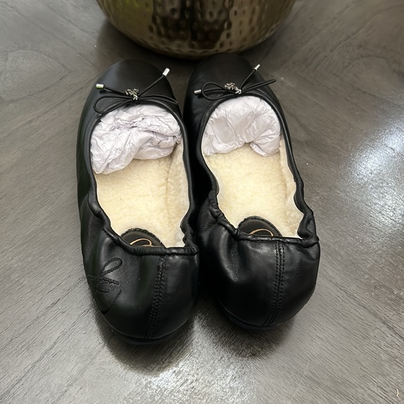 Sam edelman Felicia Faux Shearling Suede Ballet Flats - Picture 6 of 8